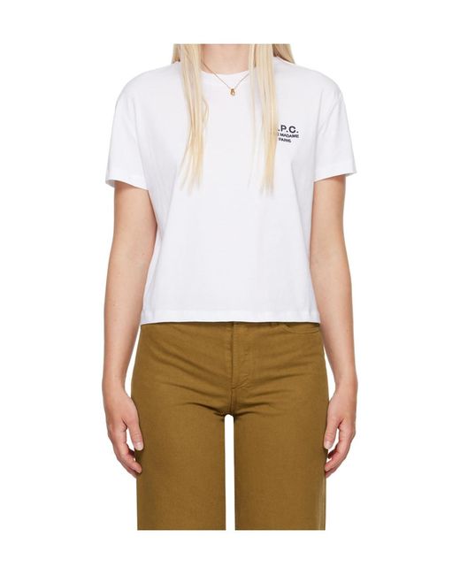 A.P.C. White Rue Madame T-Shirt
