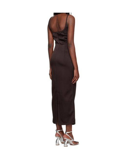 Paris Georgia Brown Heart Midi Dress