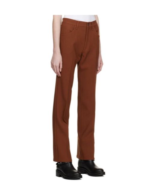 Rag & Bone Brown Jacey Belt Loop Slacks