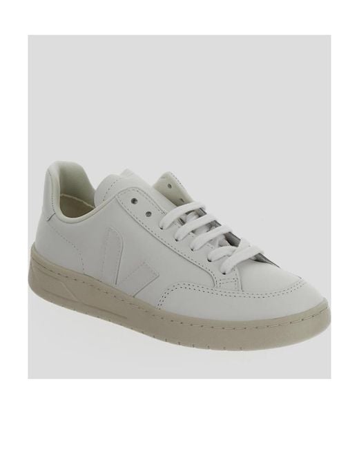 Veja Gray V-12 Lace-Up Sneakers for men