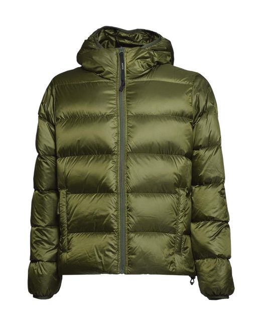 Aspesi Green Drawstring Hem Padded Jacket for men