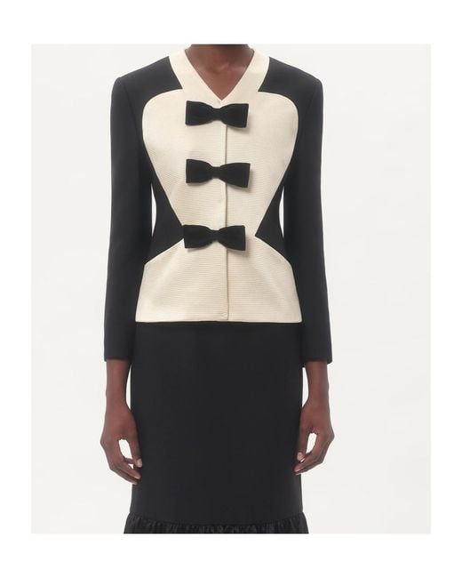 Valentino Black Bow Detailed Jacket