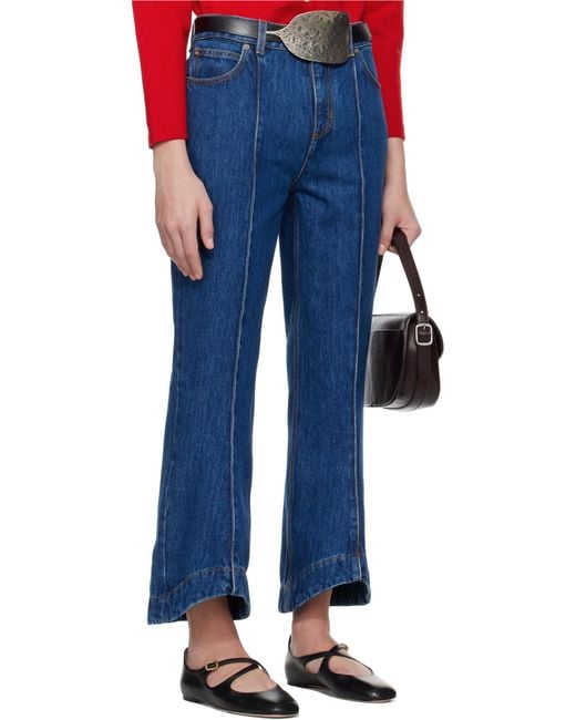 Bally Blue Belt Loop Jeans