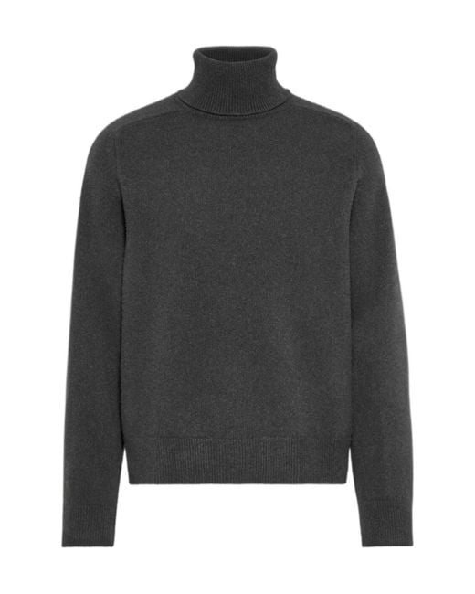 Maison Margiela Gray Roll-Neck Knitted Jumper for men