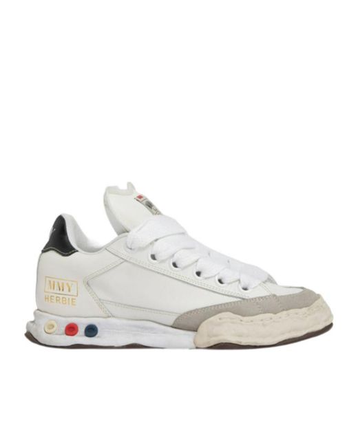 Maison Mihara Yasuhiro White Herbie Puffer Lace-Up Sneakers for men