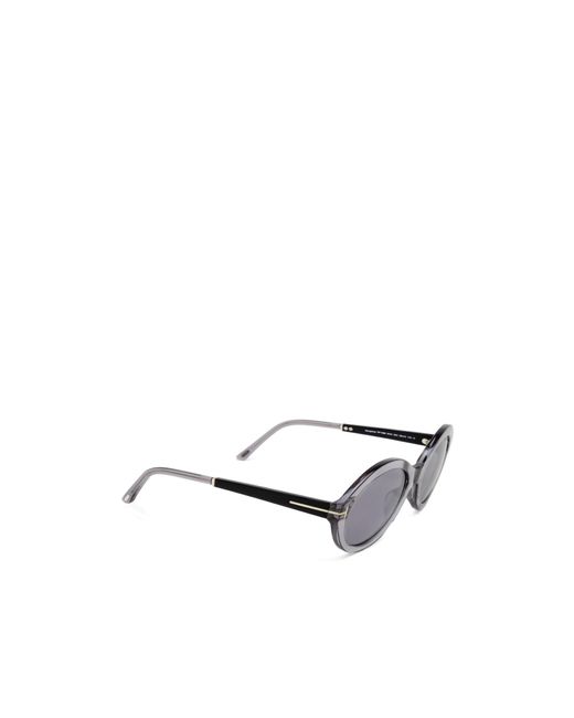 Tom Ford Metallic Eyewear Round-Frame Sunglasses
