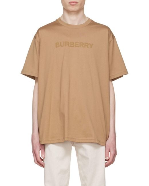 Burberry Natural Logo Printed Crewneck T-Shirt for men