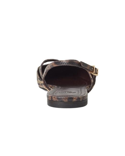 Fendi Brown Printed Karung Flats