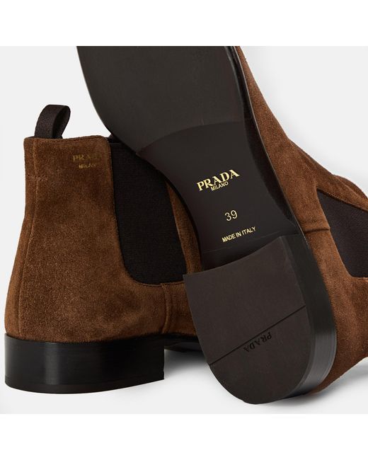 Prada Brown Chelsea Boot Ld62