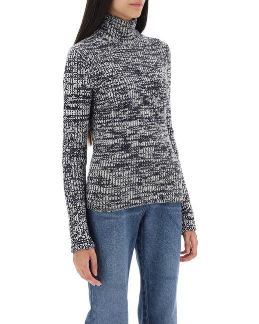 Tom Ford Gray Wool Blend Turtleneck Sweater