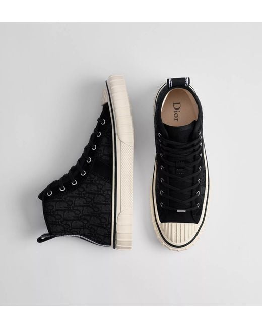Dior Black Hooper High-Top Sneaker for men