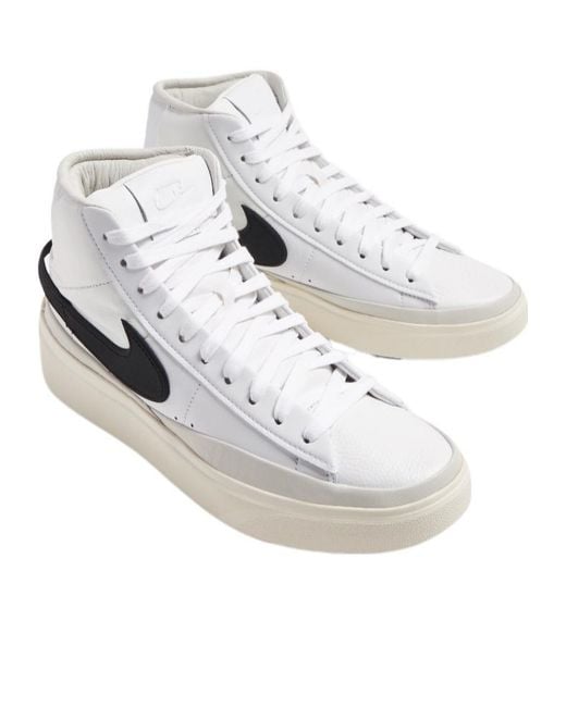 Nike White Blazer Phantom High-Top Sneakers for men