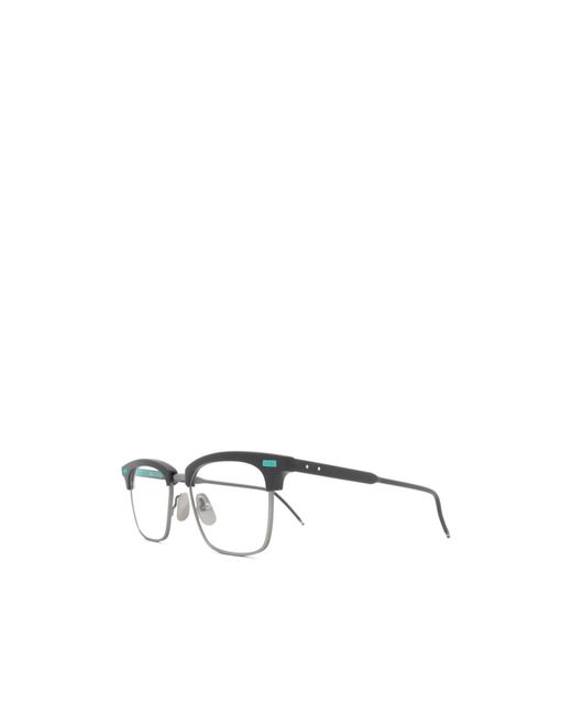 Thom Browne White Eyewear Square Frame Glasses for men