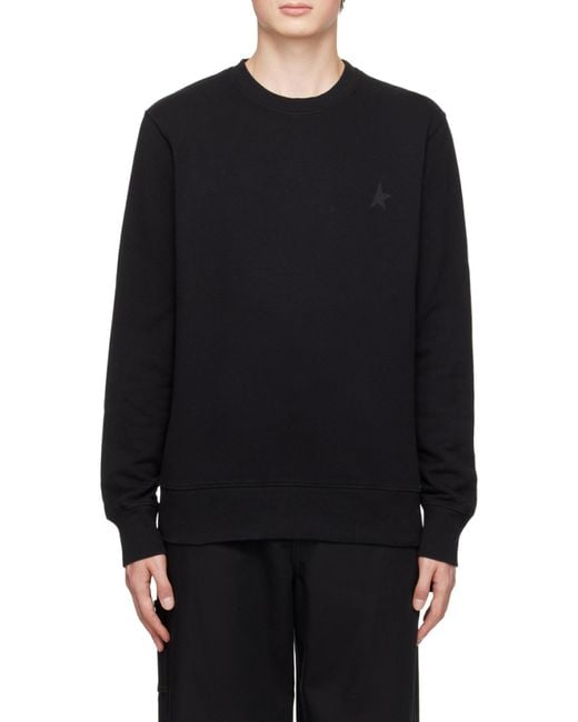 Golden Goose Deluxe Brand Blue Star Printed Crewneck Sweatshirt for men