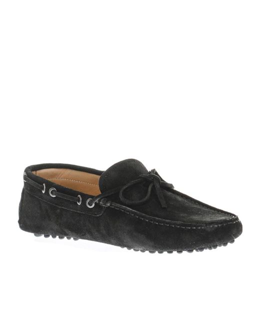 Emporio Armani Black Slip-On Casual Shoes for men