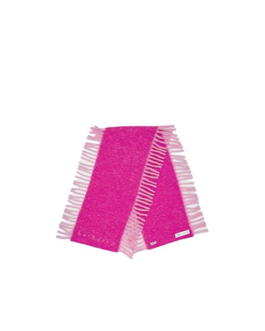 Burberry Pink Alpaca Happy Medium-Thick Scarf