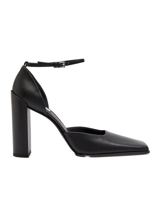 Alaïa Black Dorsay 90 Leather Pumps