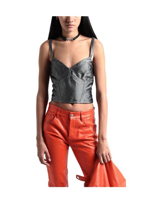 Rag & Bone Gray Plain Colour Tops