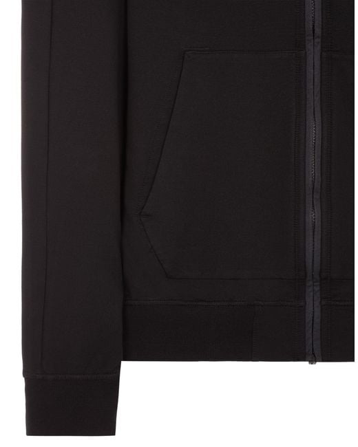 Stone Island Black High-Neck Zip-Up Jacket for men