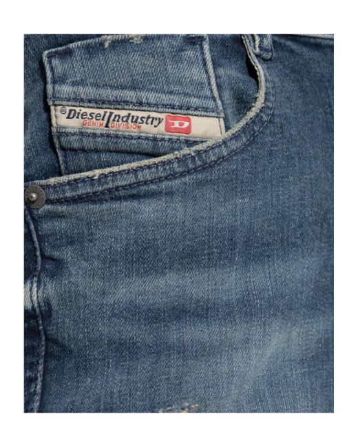 DIESEL Blue 1969 D-Ebbey Distressed Jeans