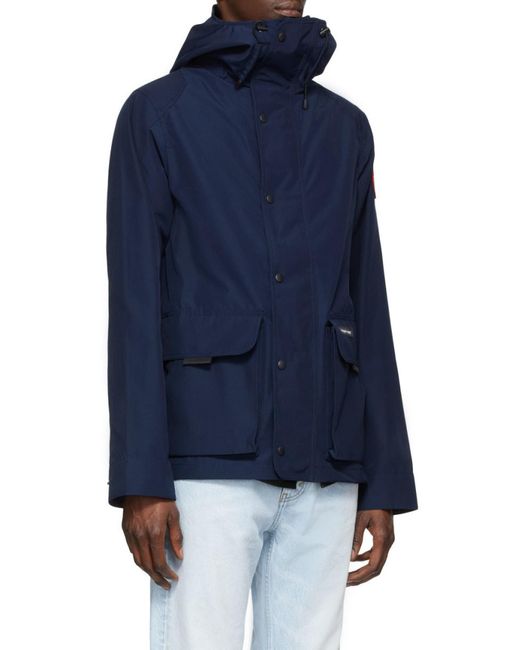 Canada Goose Blue Lockeport Hooded Jacket for men