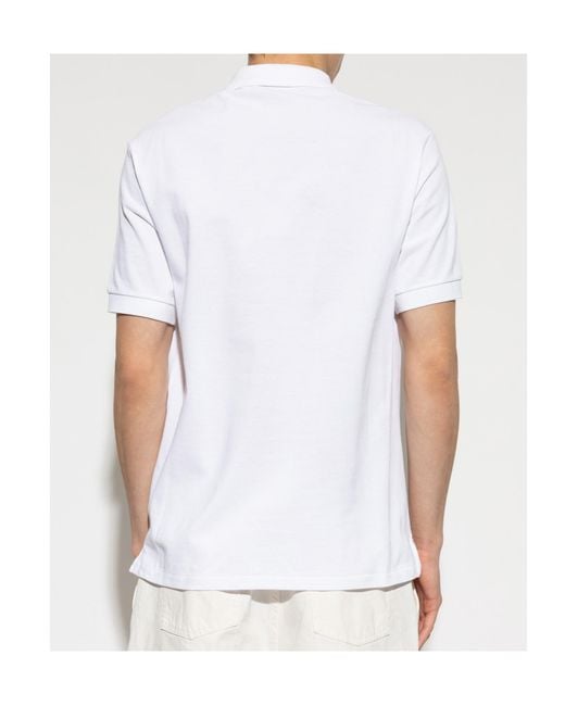 Paul Smith White Ps Paul Smith Zebra-Patch Polo Shirt for men