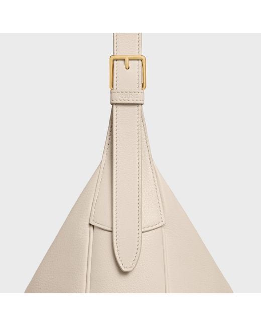 Céline White Medium Heloïse Bag Cuir Triomphe
