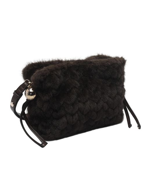 Liu Jo Black Textured Hobo Shoulder Bag