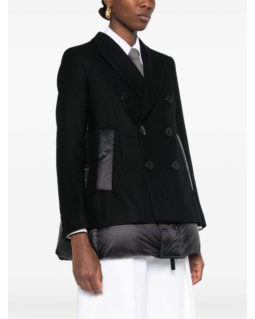 Sacai Black Padded Blazer