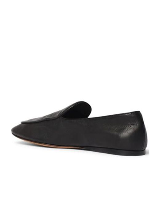 The Row Black Awar Loafer Shoes
