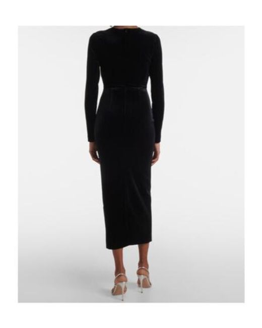 Alex Perry Black Velvet Minidress