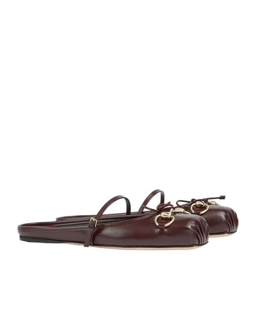 Gucci Brown Horsebit Mules