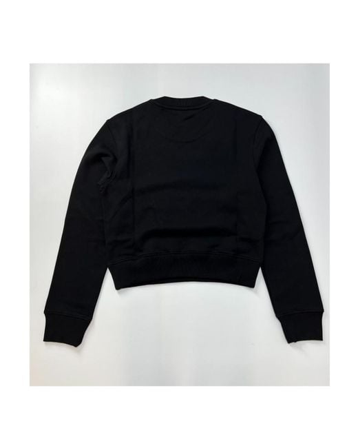 Moschino Blue Logo Round-Necked Sweater