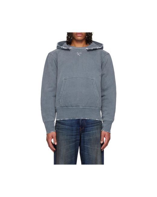 Our Legacy Blue Faded Effect Hoodie