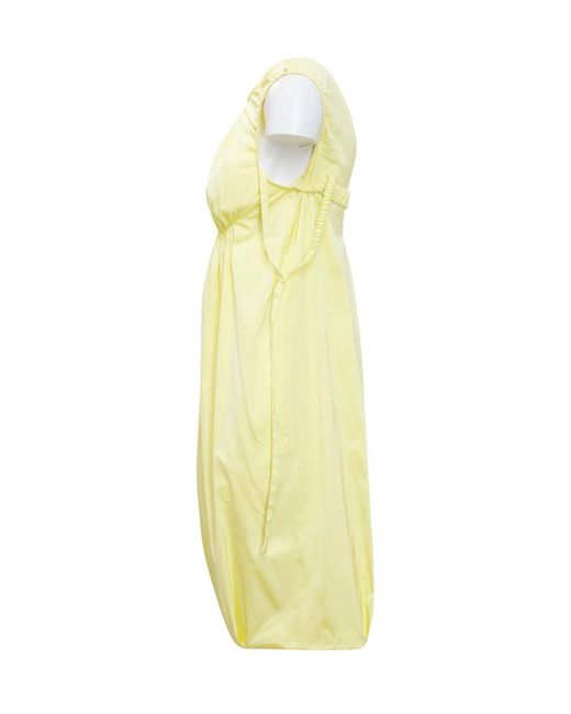 Sportmax Yellow Opaco Sleeveless Mini Dress