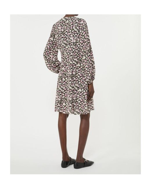 Weekend by Maxmara White Printed Silk Dress