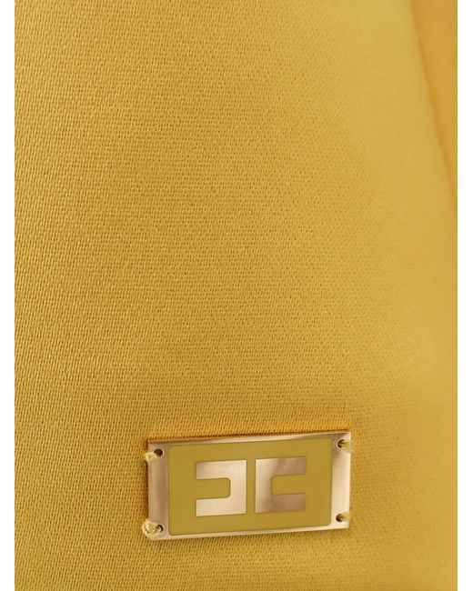 Elisabetta Franchi Yellow Vestito Mini Daily