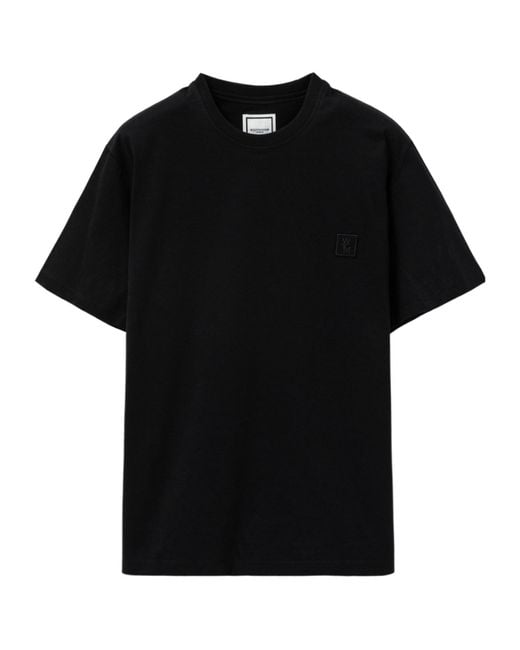 Wooyoungmi Black Graphic Print T-Shirt for men