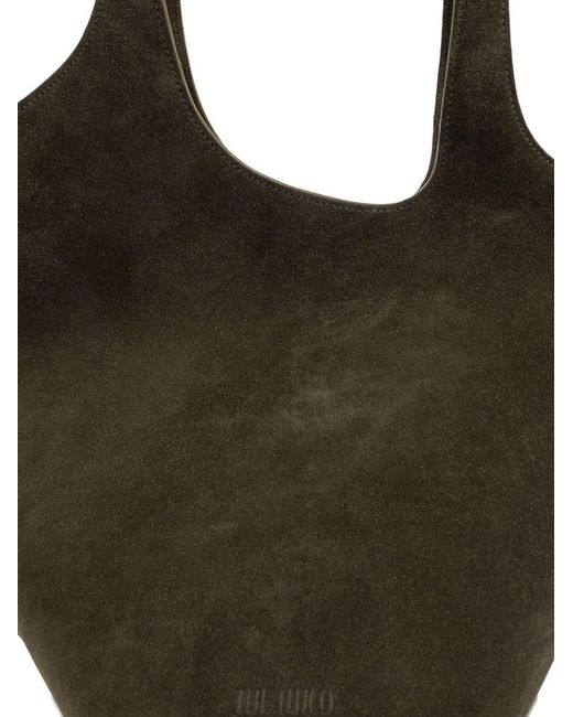 The Attico Black The La Scoop Asymmetric Medium Shopper Bag