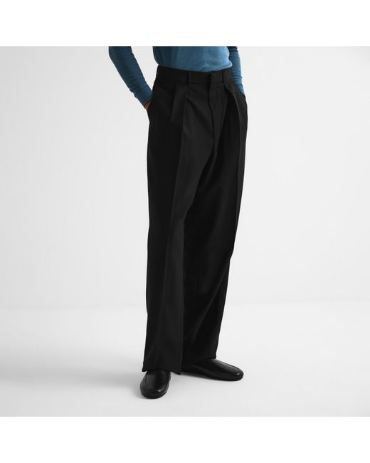Tom Ford Black Pleated Trousers for men