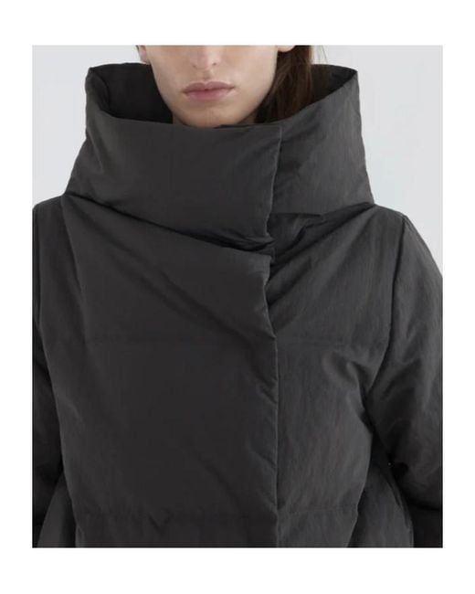 Paloma Wool Gray Hooded Button Coat