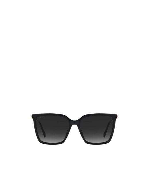 Jimmy Choo Black Eyewear Rectangular Frame Sunglasses