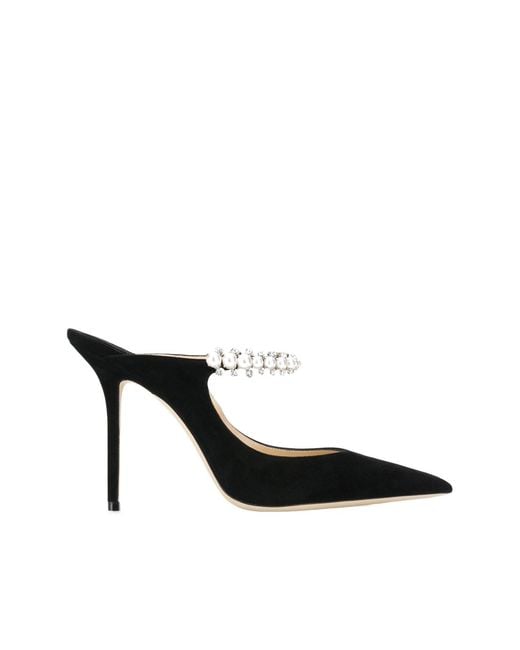 Jimmy Choo Black Bing 100Mm Pointed Mules