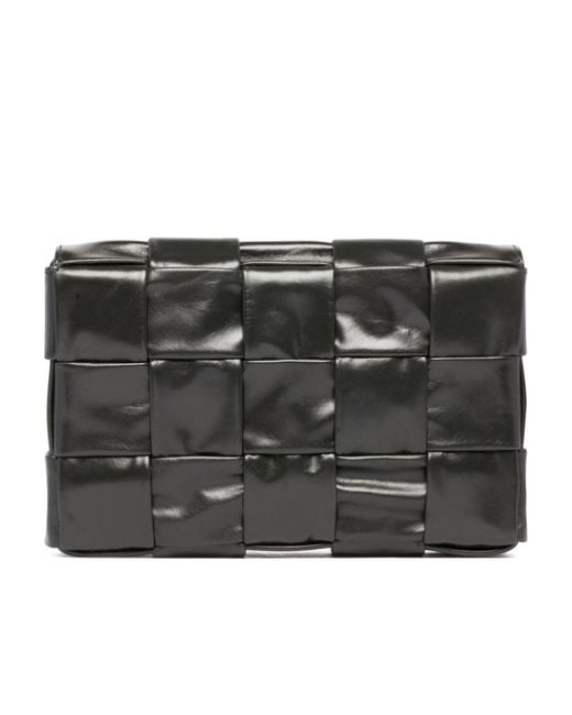 Bottega Veneta Black Cassette Small Messenger Bag for men