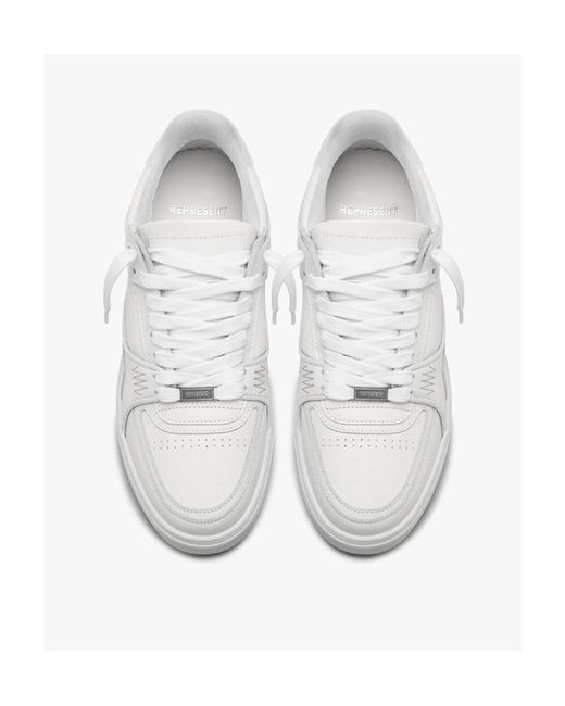 Represent White Mocha Lace-Up Sneakers for men