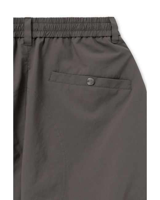 Wooyoungmi Gray Zip Detail Cargo Shorts for men