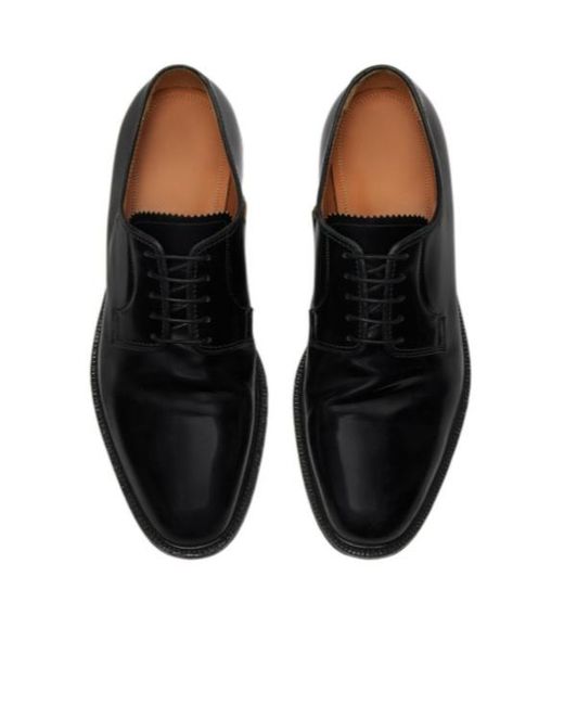 Maison Margiela Black Lace-Up Derby Shoes for men