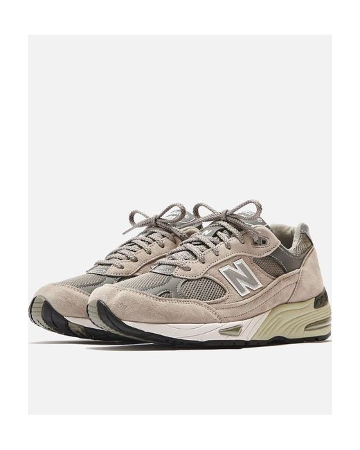 New Balance Gray 991Gl Lace-Up Sneakers