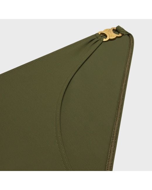 Céline Green Triomphe Swimsuit Bottom