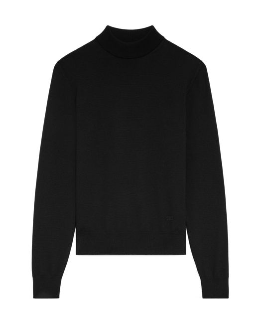 Céline Black Triomphe High Collar Sweater for men